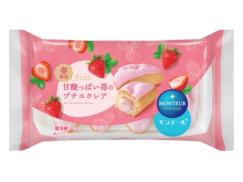 ４Ｐ甘酸っぱい苺のプチエクレア