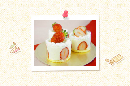 イチゴのレアチーズ