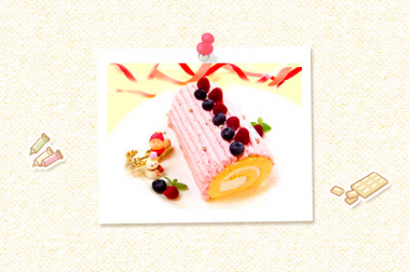 ベリーロールケーキ