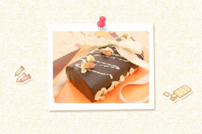 チョコとナッツのバレンタインロール