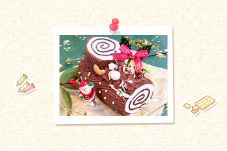 チョコ＆ナッツのブッシュ・ド・ノエル