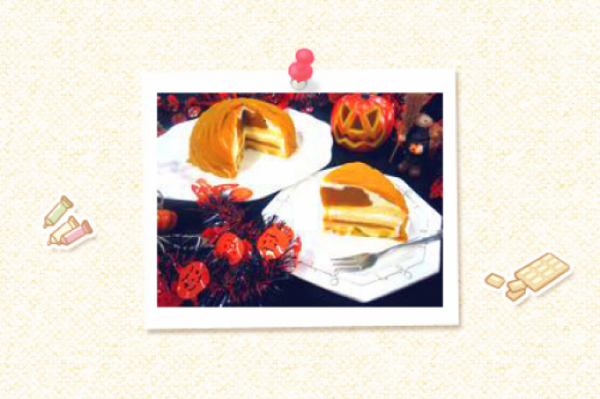 ハロウィン!パンプキンシフォン