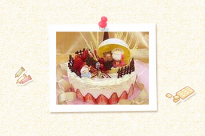 苺のXmasショートケーキ