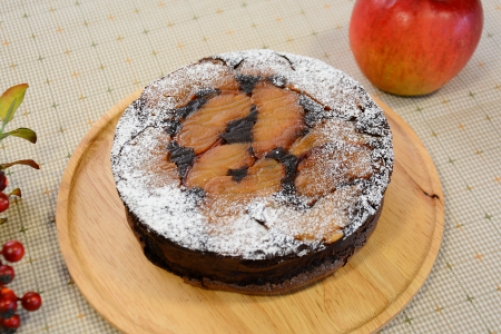 キャラメルりんごのガトーショコラ