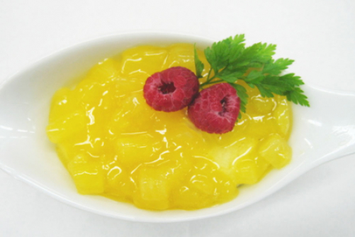 角切りパインのヨーグルトムース