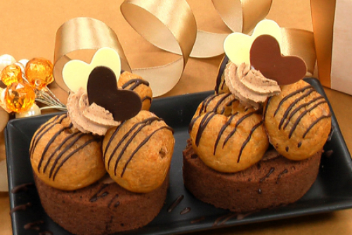 【ベルギーショコラnight×甘味王のレシピ】　バレンタインプチロール