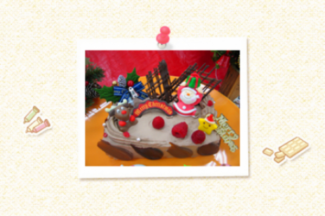 みんなでクリスマス!チョコレートケーキ