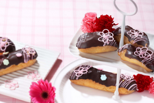 お花のデコエクレア