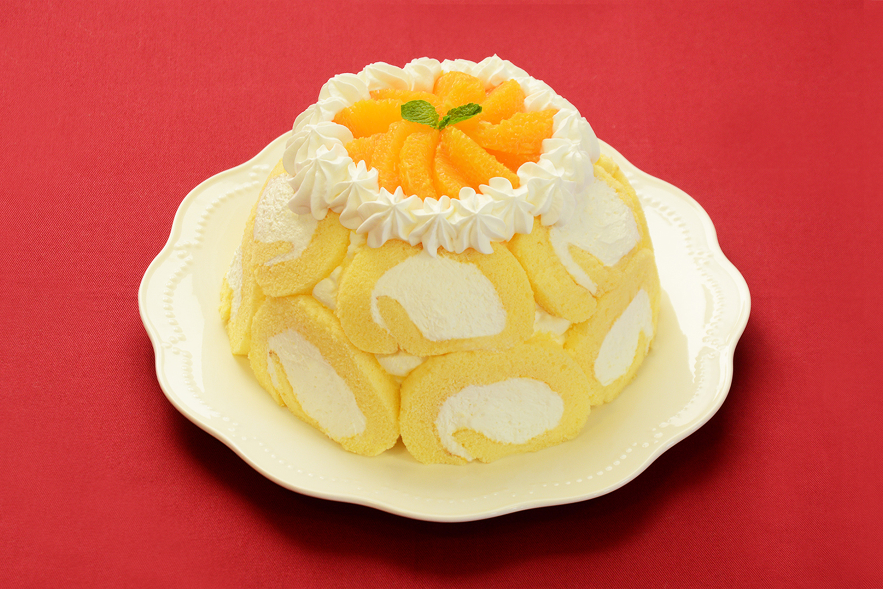 ロールのドームケーキ スイーツレシピ