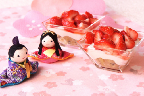 トリコロールのミニパフェ