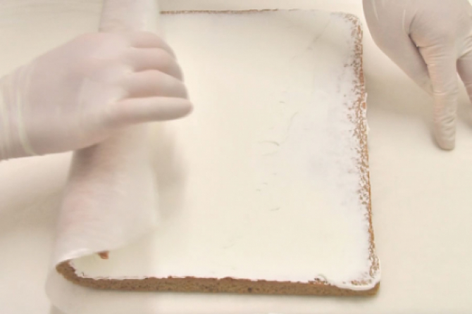 ロールケーキの巻き方