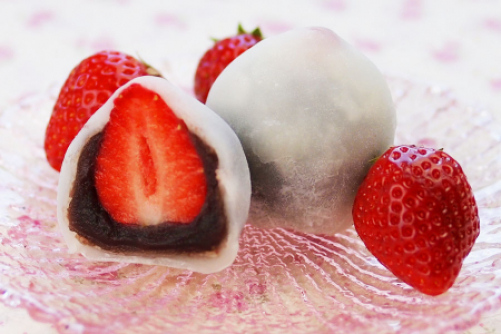 レンジで作る！　いちご大福