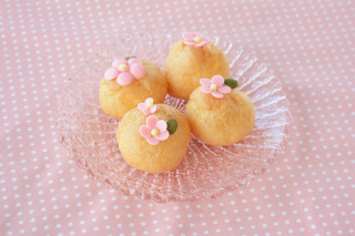 桃の花プチシュー