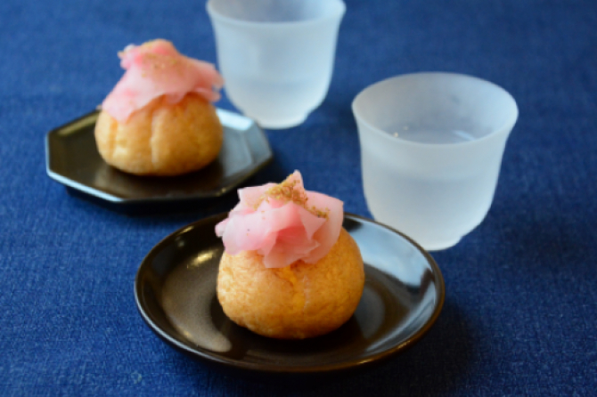 甘酢しょうがのプチシュー