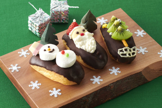 3種のクリスマスエクレア