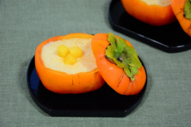 柿のふるふるスイーツ