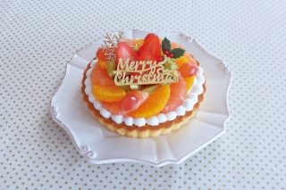 クリスマスフルーツタルト