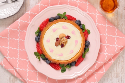 ハートのショコラチーズタルト