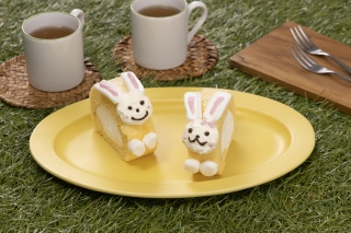 うさぎのぴょんぴょんロールケーキ