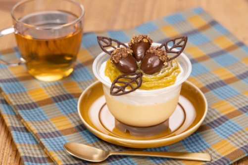 秋色モンブランプリン