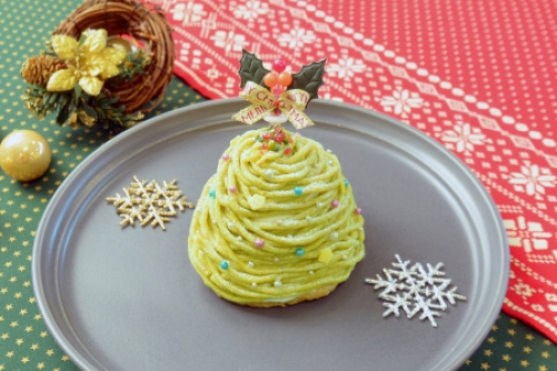 ピスタチオ×ベリーのクリスマスモンブラン