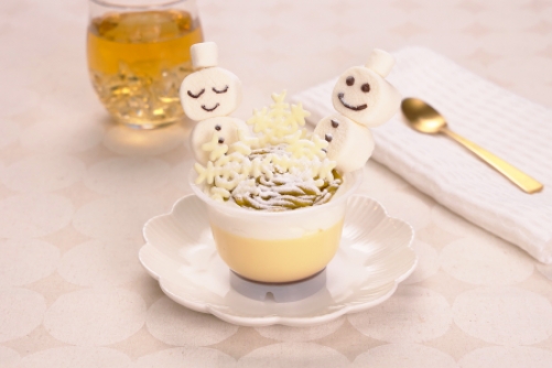 スノーマンモンブランプリン