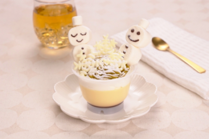 スノーマンモンブランプリン