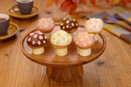 カラフルきのこプチシュー