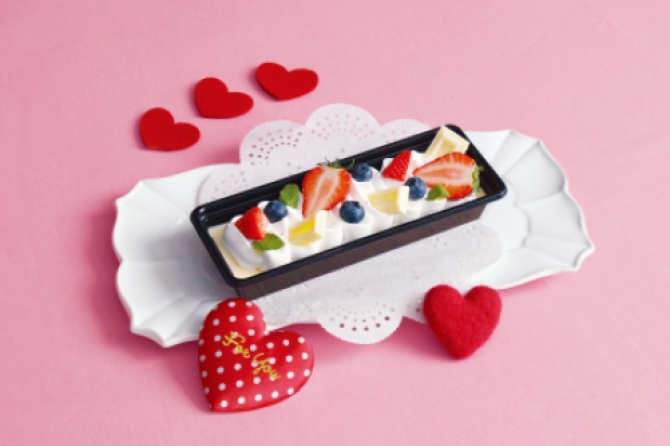 バレンタインチーズケーキ