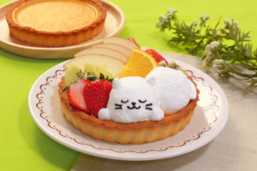 フルーツねこタルト