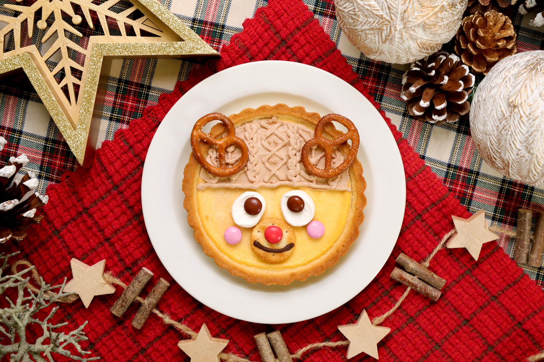 トナカイニット帽タルト