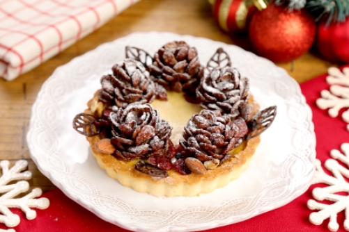 松ぼっくりリースタルト