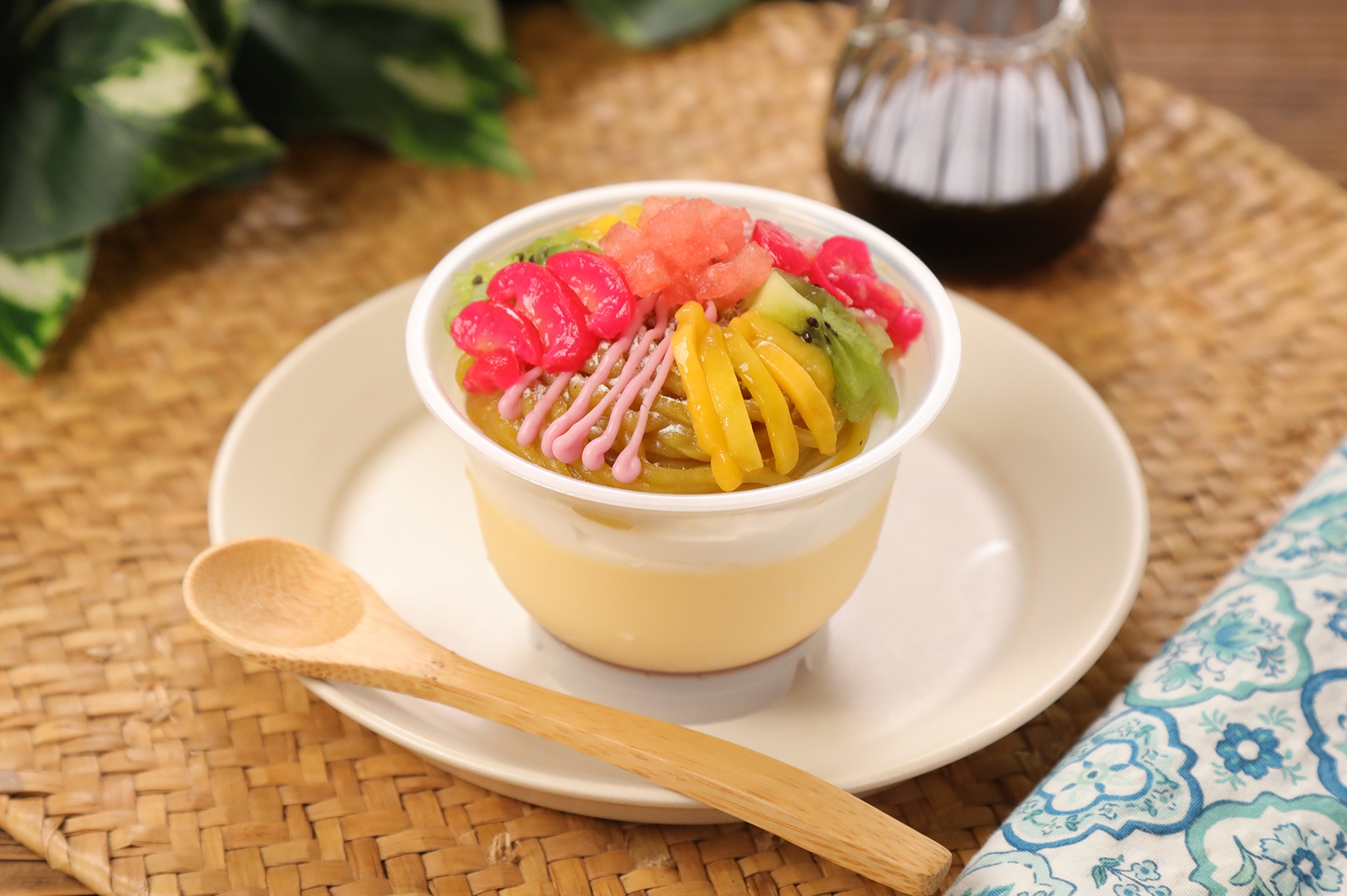 冷やし中華モンブランプリン