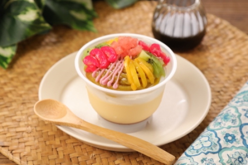 冷やし中華モンブランプリン